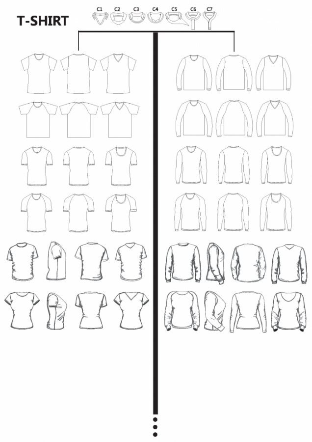 CUSTOM TSHIRT BLANK TEMPLATE PATTERN