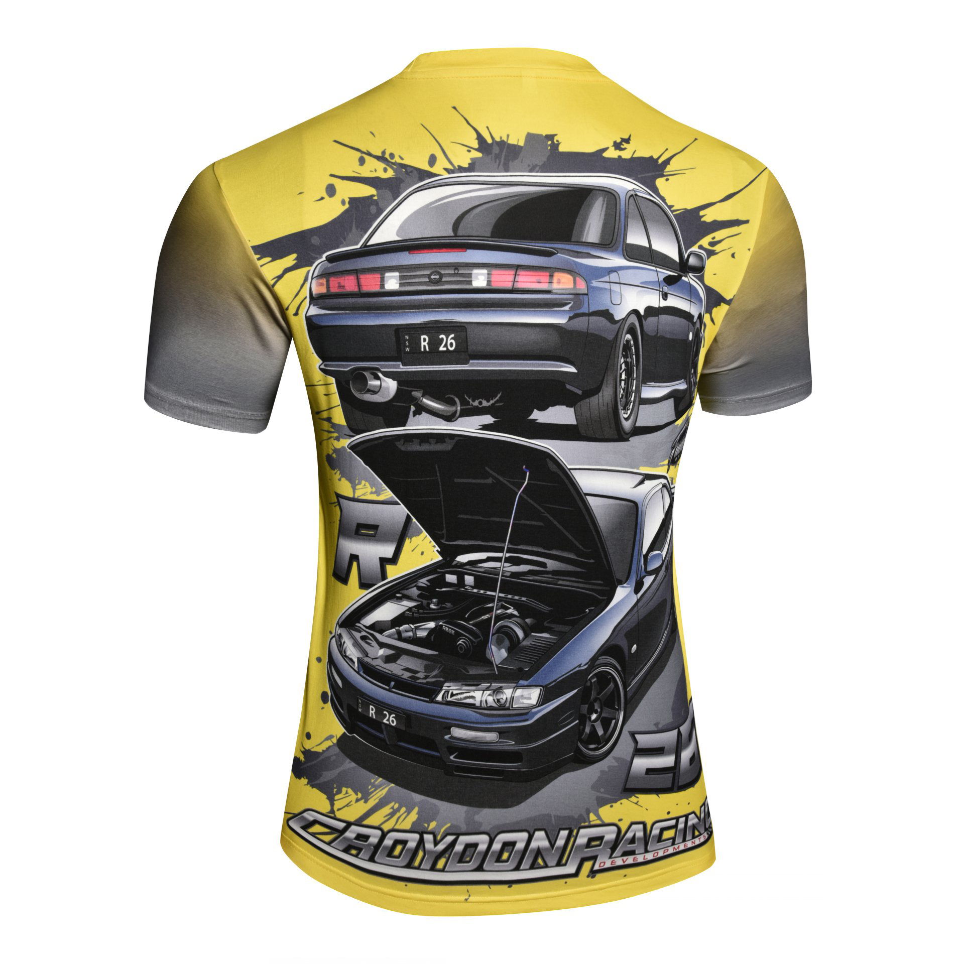 100% COTTON DIRECT PRINTING RACER TEE-L03ART8