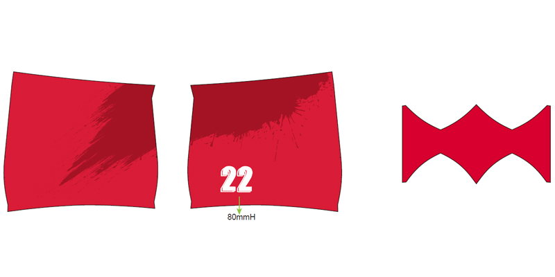 rugby shorts layout