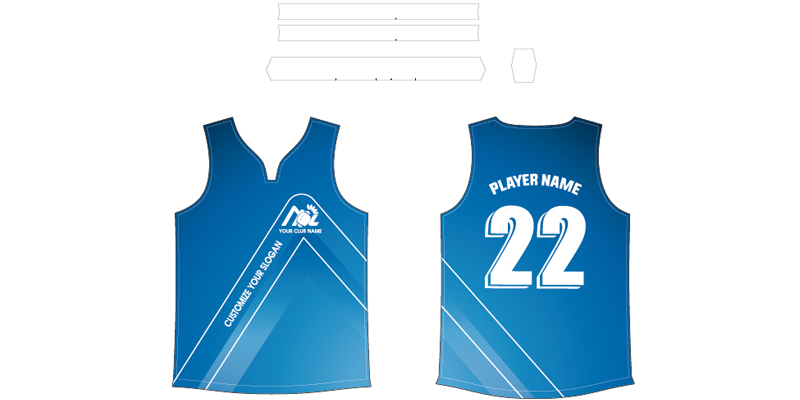 afl singlet layout